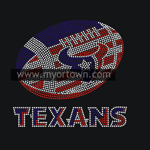 Texans Rhinestone Transfer Custom Iron On Transfers Wholesale 30 Pcslot