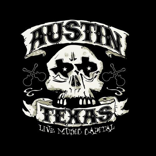 Austin Skull Iron on heat Transfer,Plastisol transfers Design Wholesale ...