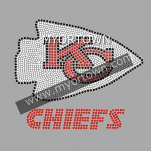 Kansas City Chiefs rhinestone Transfer Iron-On Hotfix Bling