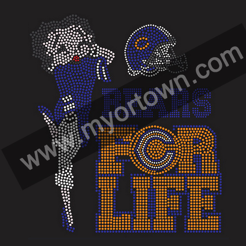 Source CHICAGO BEARS Rhinestone Transfer on m.