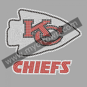 Whoesale Kansas City Chiefs Pittsburgh Steelers Iron On Rhinestone Design