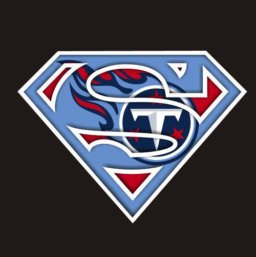 Tennessee Titans Superman iron on transfer