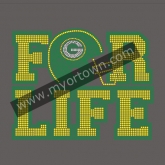 Custom For Life Green Bay Packers Saints iron On Rhinestone transfer  30pcs