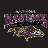 Baltimore Ravens design Rhineston Transfer 30 Pieces/Lot