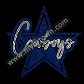 Dallas Cowboys Star Bling Custom Motif Rhinestone Heat Transfer  30pcs