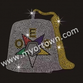 Big Oes order of the eastern star iron on Motif Rhinestone Heat Transfer  30pcs