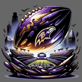 Baltimore Ravens football Design Screen printing Vinyl 30pcs