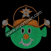 Orbit,Astros, baseball, Houston, Bling Custom Motif Rhinestone Heat Transfer  30pcs