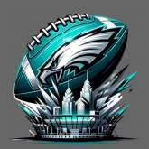 Philadelphia Eagles football Design Screen printing Vinyl 30pcs