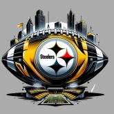 Pittsburgh Steelers football Design Screen printing Vinyl 30pcs