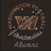 Washington Commanders Cheerleaders Alumni Custom Motif Rhinestone Heat Transfer  30pcs