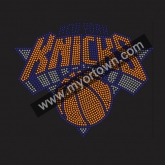Coblat Color New York Knicks Rhinestone Custom Motif Rhinestone Heat Transfer  30pcs