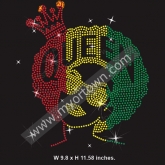 Queen Juneteenth rhinestone Heat Transfer  30pcs