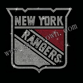 Dazzling New York Crest in Crystal & Red Rhinestones  30pcs