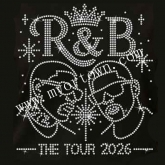 Chris Brown Usher R&B Tour 2026 Rhinestone Transfer  30pcs