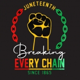 Breaking Every Chain Since 1865 Juneteenth- custom DTF transfer 30pcs