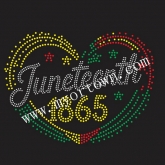 Juneteenth 1865 Rhinestone Transfer  30pcs