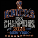 New York Knicks Champions rhinestone designs 2026 Rhinestone Transfer  30pcs