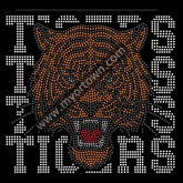 Tigers rhinestone designs Rhinestone Transfer  30pcs